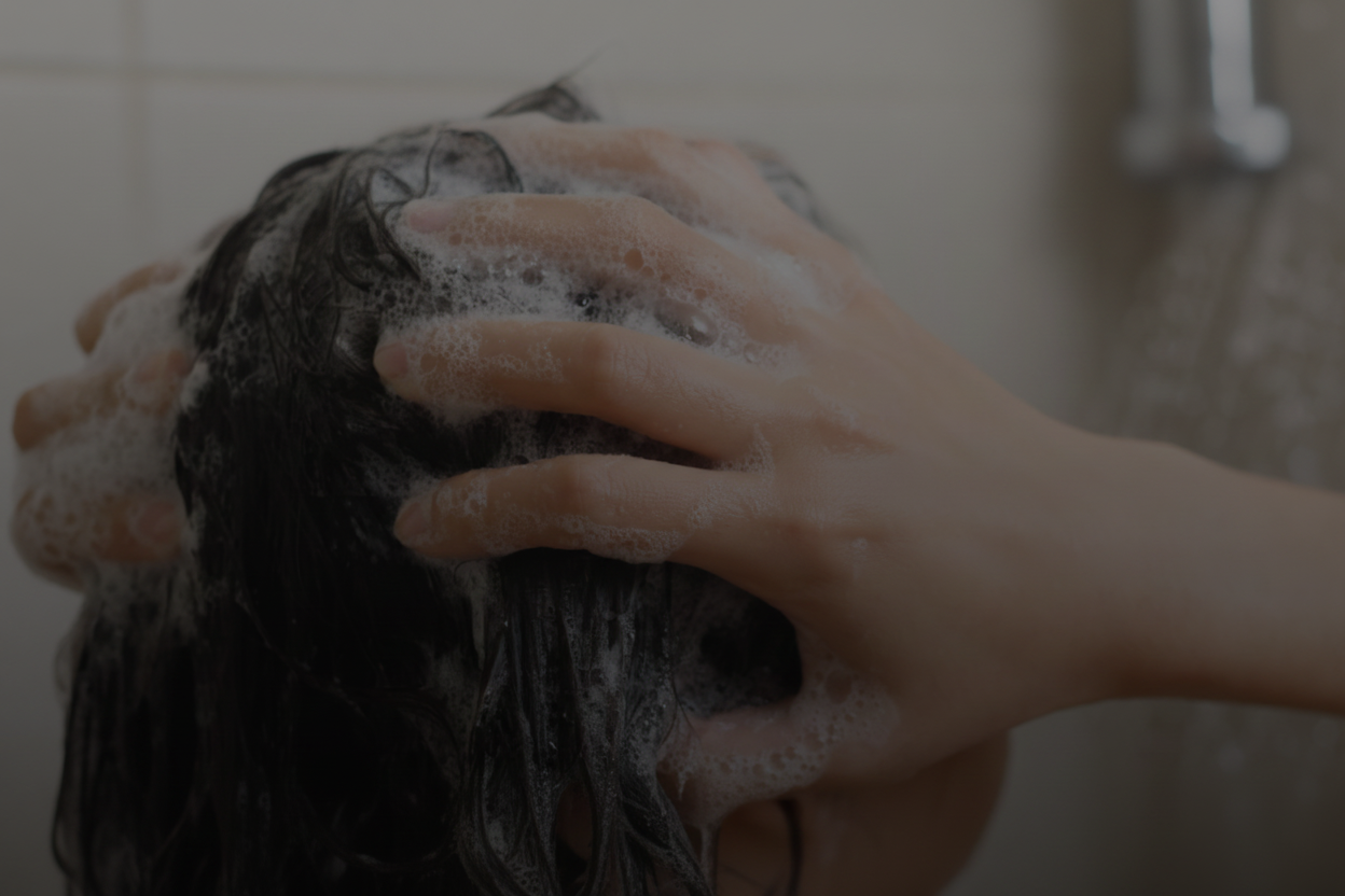 Hair washing without text